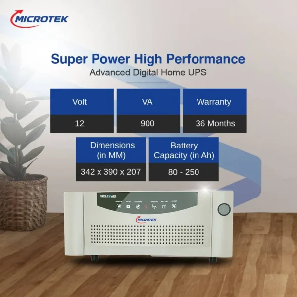 Microtek Super Power Pure Sinewave UPS Models 900 (12V) SW